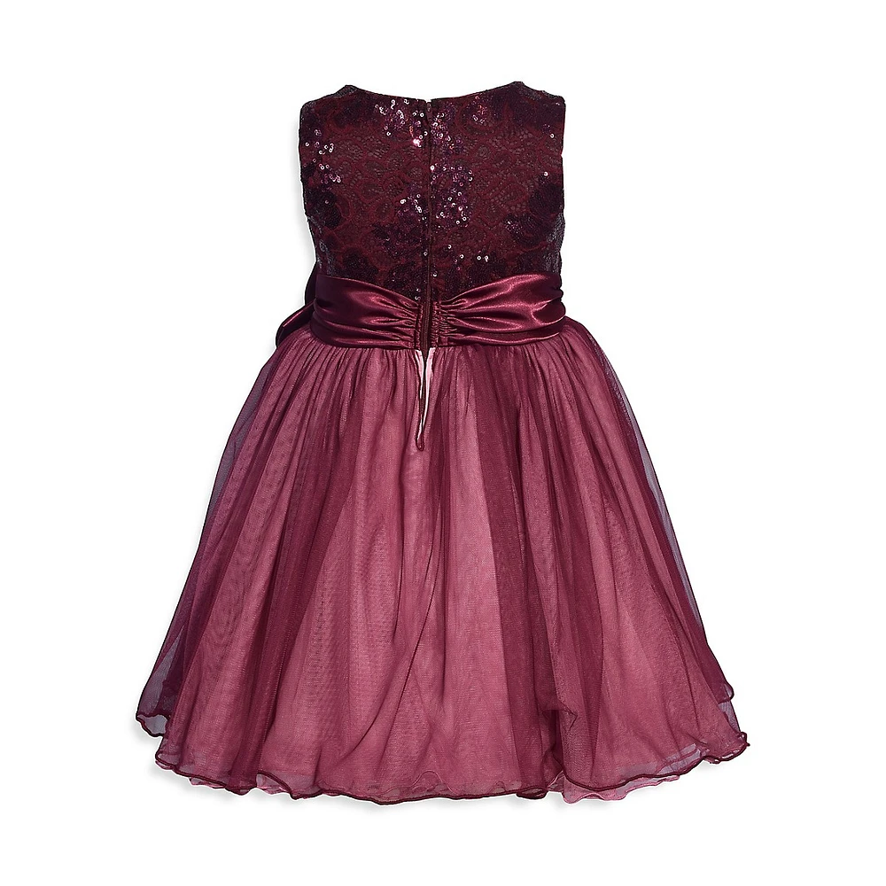 Little Girl's Sequin & Tulle Ballerina Dress