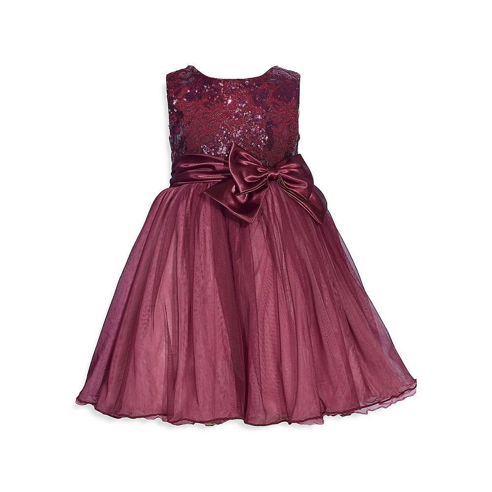 Little Girl's Sequin & Tulle Ballerina Dress