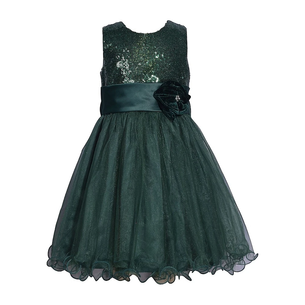 Little Girl's Sequined Ballerina Dress