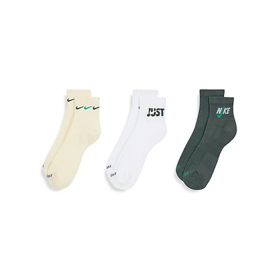Men's 3-Pack Everyday Plus Cushioned Training Ankle Socks