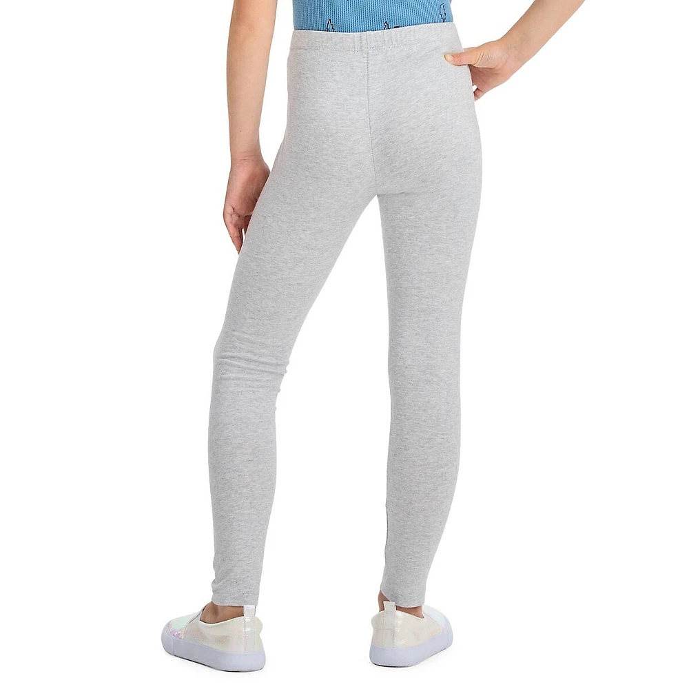 Girl's Solid Jersey Leggings