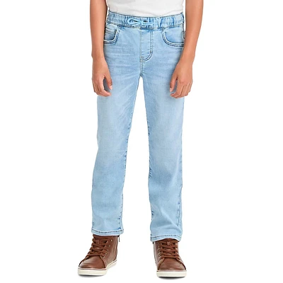 Boy's Athletic Straight Pull-On Jeans