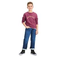 Boy's Athletic Straight Pull-On Jeans