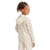 Girl's Zip-Up Fleece Hoodie Sweatshirt