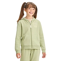 Girl's Zip-Up Fleece Hoodie Sweatshirt