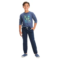 Boy's Stretch-Twill Jogger Pants