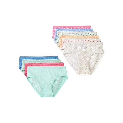 Girl's 10-Pack Cotton Briefs