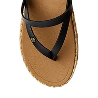 Women's Vista Carmen Vegan Leather Toe-Thong Sandals