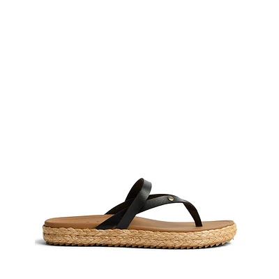 Women's Vista Carmen Vegan Leather Toe-Thong Sandals