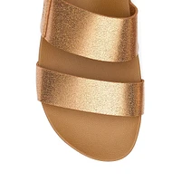 Women's Cushion Vista Metallic Slide Sandals