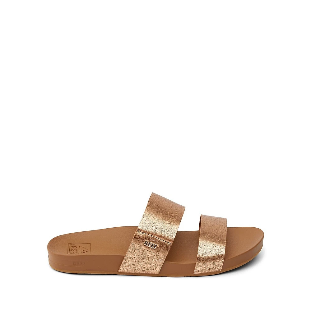 Women's Cushion Vista Metallic Slide Sandals