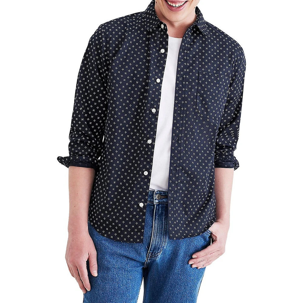 Long-Sleeve Casual Slim-Fit Riviera Shirt