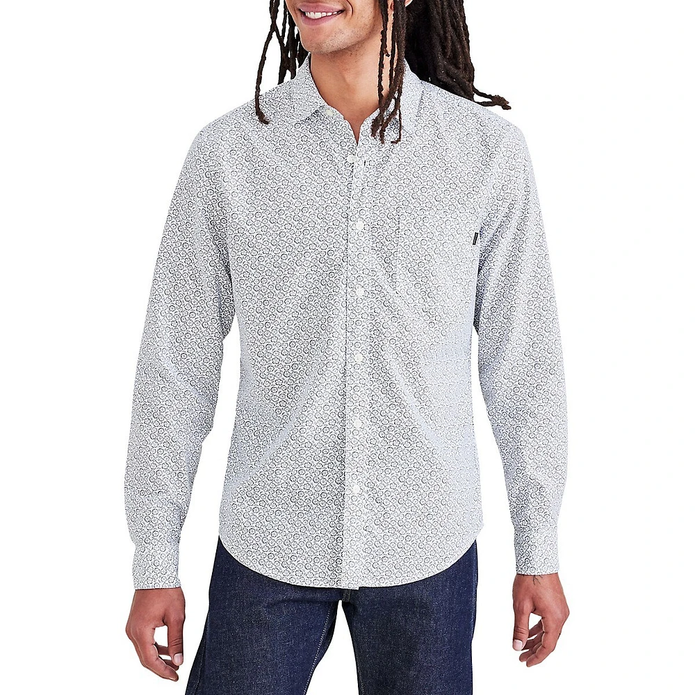 Long-Sleeve Casual Slim-Fit Gilligan Shirt