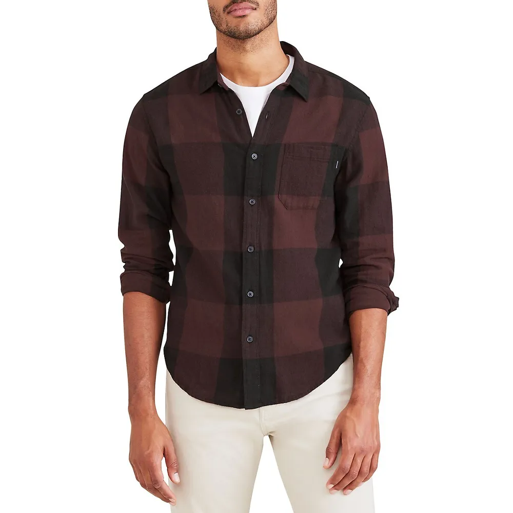 Long-Sleeve Casual Regular-Fit Shirt