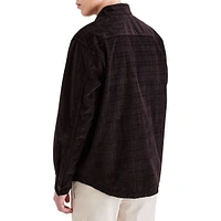 Relaxed-Fit Stretch Dobby Corduroy Overshirt