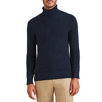 Cotton-Blend Turtleneck Sweater