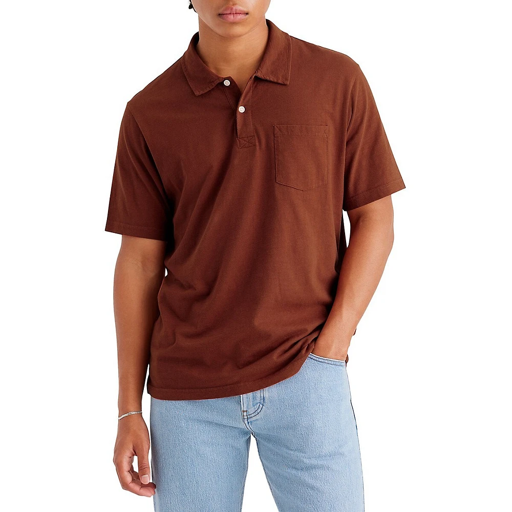 Regular-Fit Short-Sleeve Pocket Polo Shirt