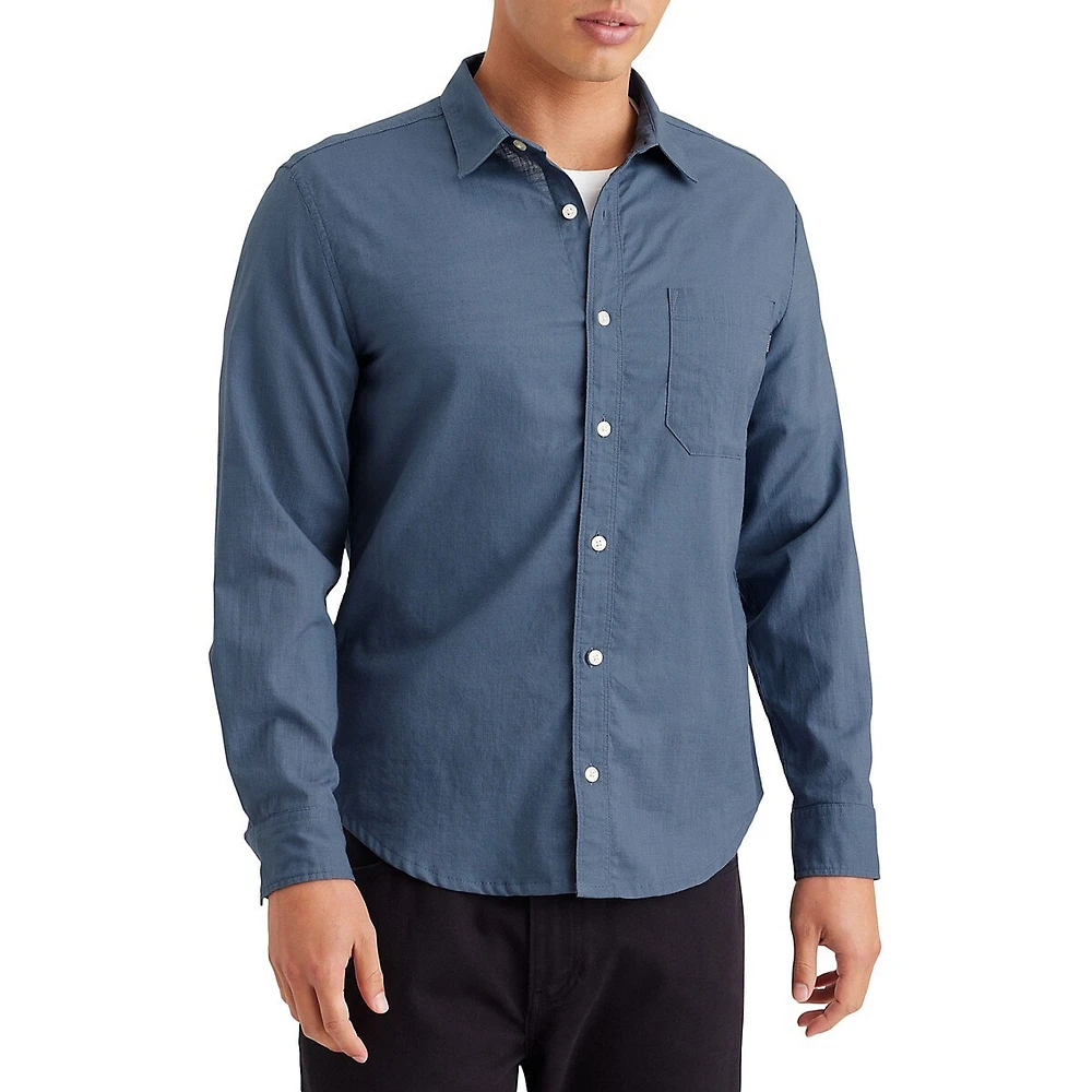 Slim-Fit Summer Slub Shirt