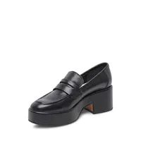 Yanni Leather Platform Loafers
