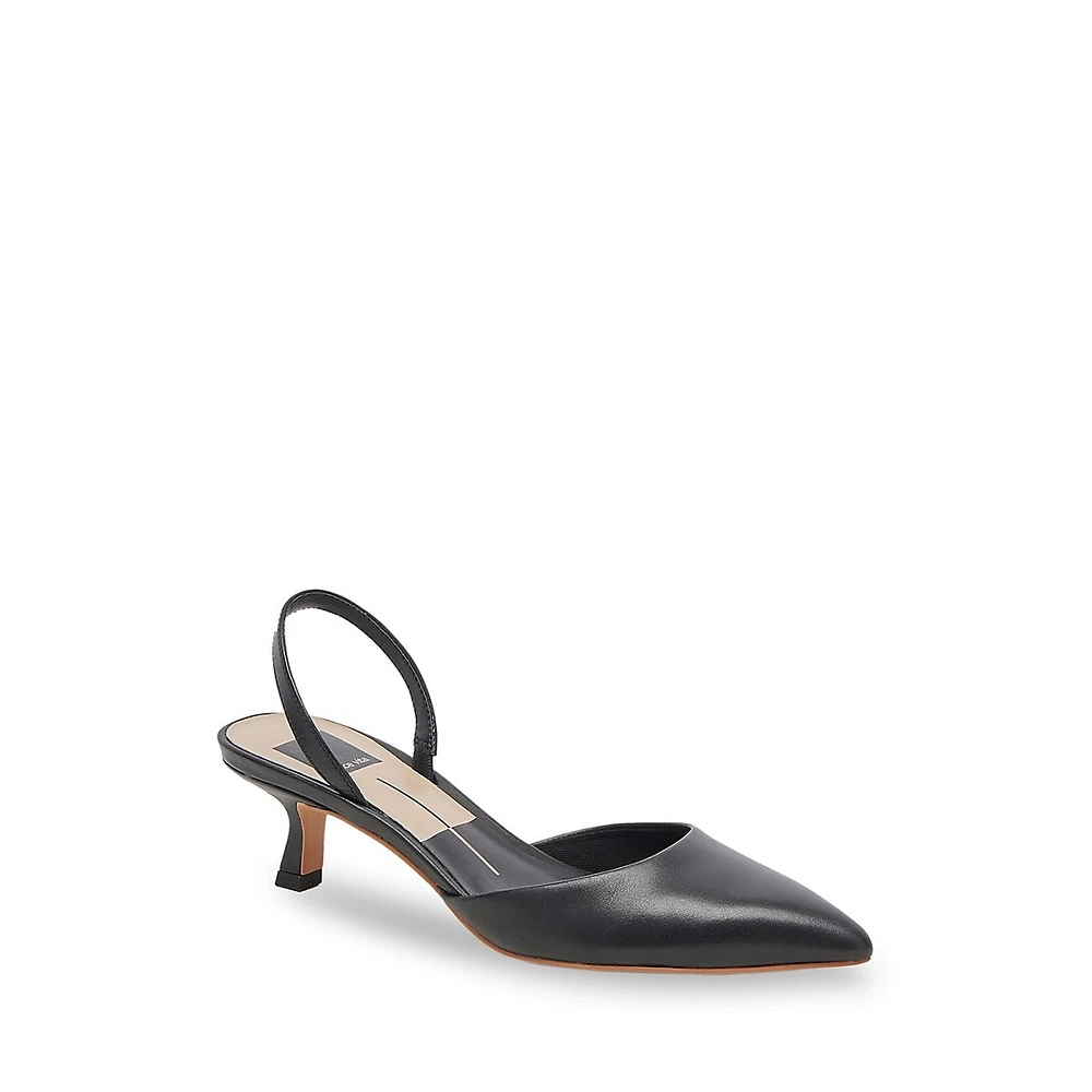 Corsa Leather Slingback Pumps