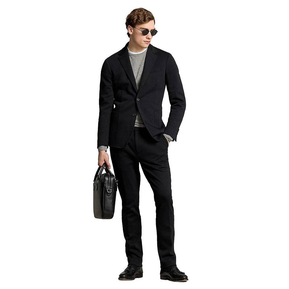 Modern-Fit Double Tech Knit Blazer