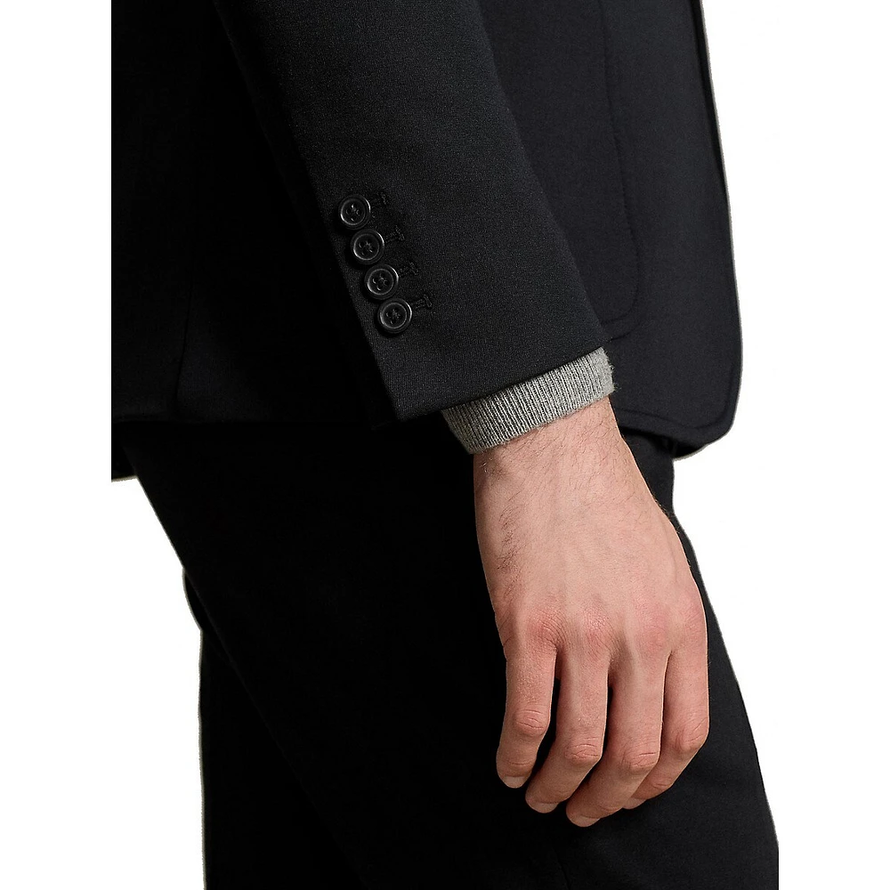 Modern-Fit Double Tech Knit Blazer