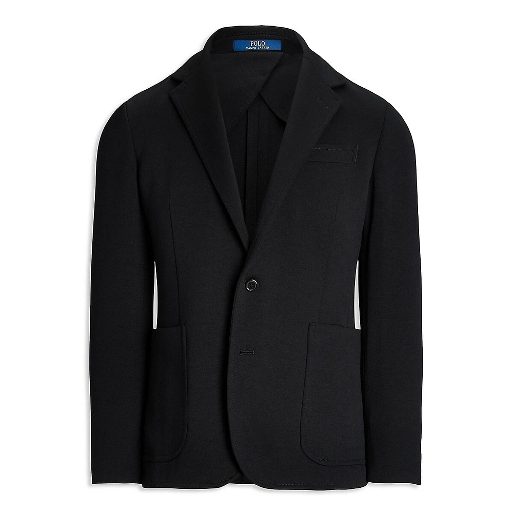 Modern-Fit Double Tech Knit Blazer