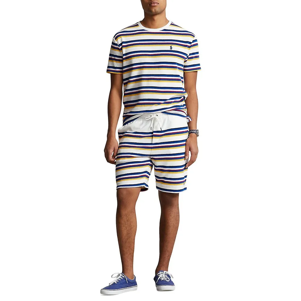 Classic-Fit Striped Terry T-Shirt