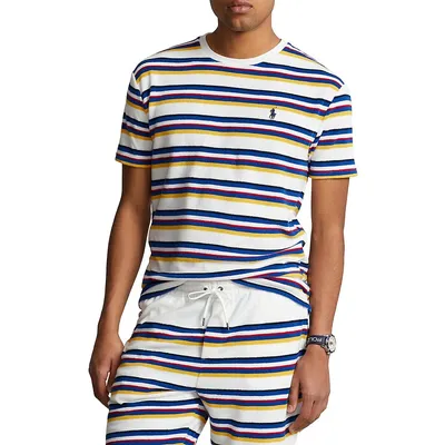 Classic-Fit Striped Terry T-Shirt