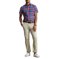 Classic-Fit Short-Sleeve Check Oxford Shirt