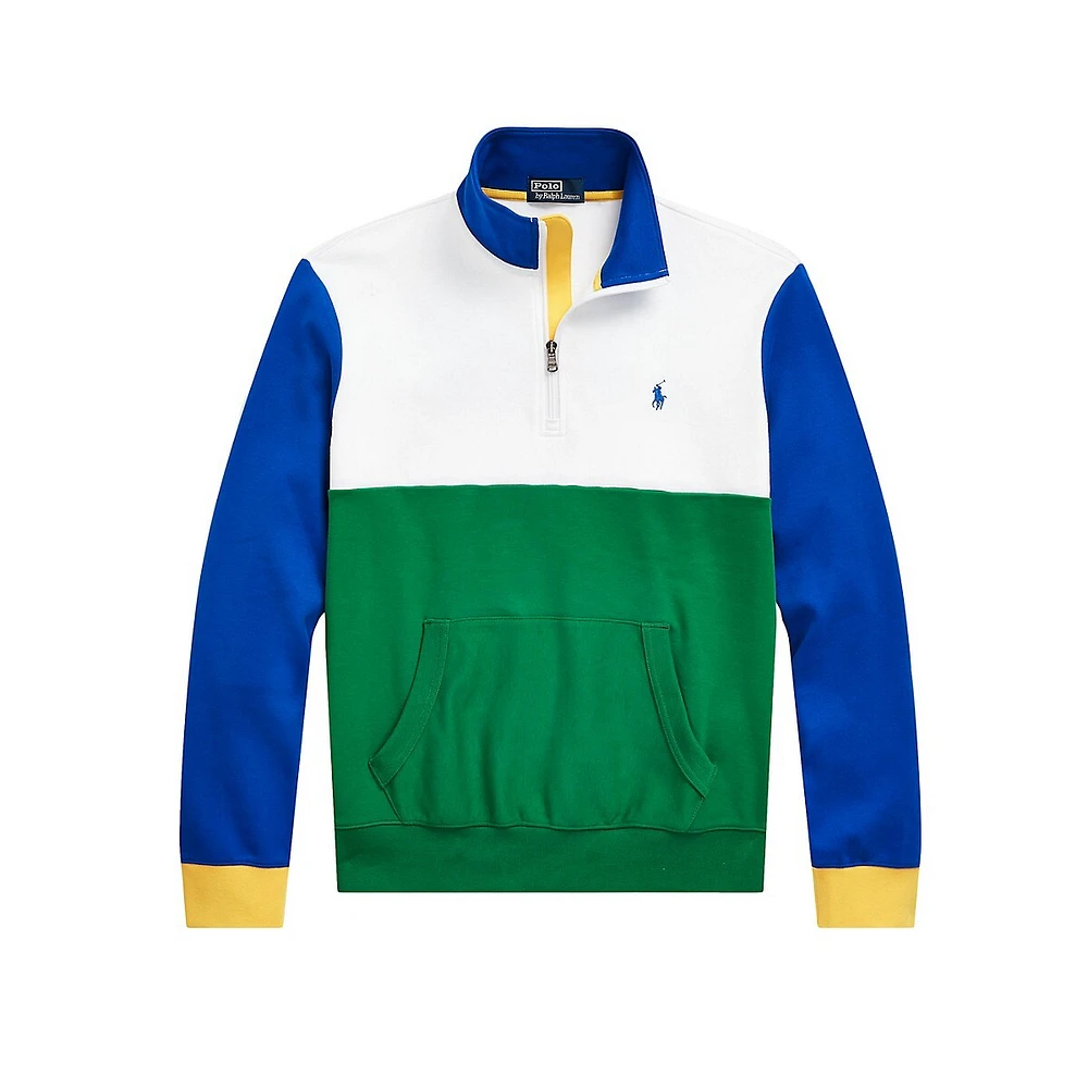 Logo Interlock Quarter-Zip Pullover