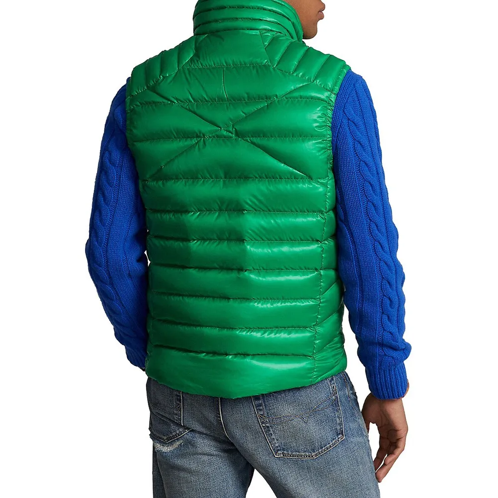 Packable Duck Down Channel-Quilted Vest