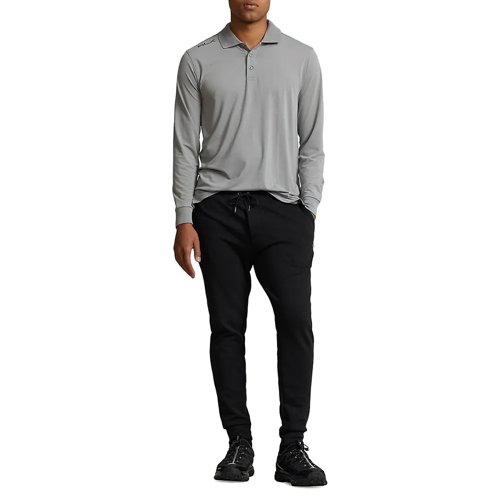 Performance Jersey Long-Sleeve Polo Shirt