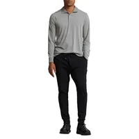 Performance Jersey Long-Sleeve Polo Shirt