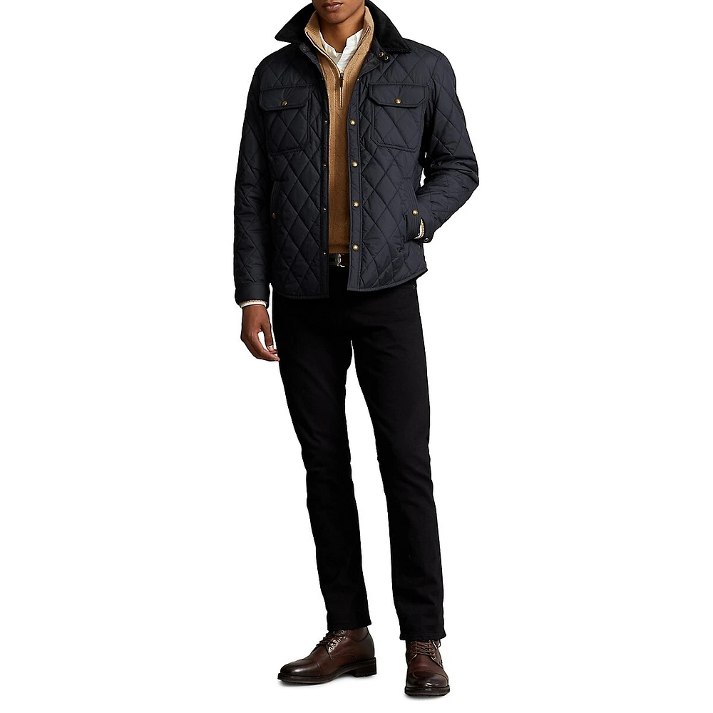 Water-Repellent Quilted Jacket