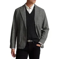 Modern-Fit Herringbone Sportcoat