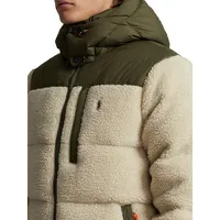 Hybrid Fleece & Ripstop Down-Blend Jacket