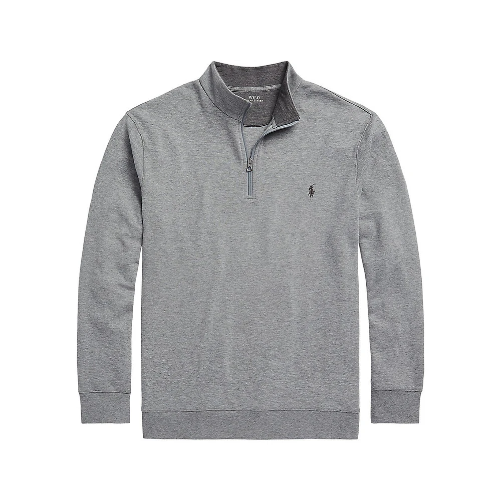 Luxury Jersey Quarter-Zip Pullover