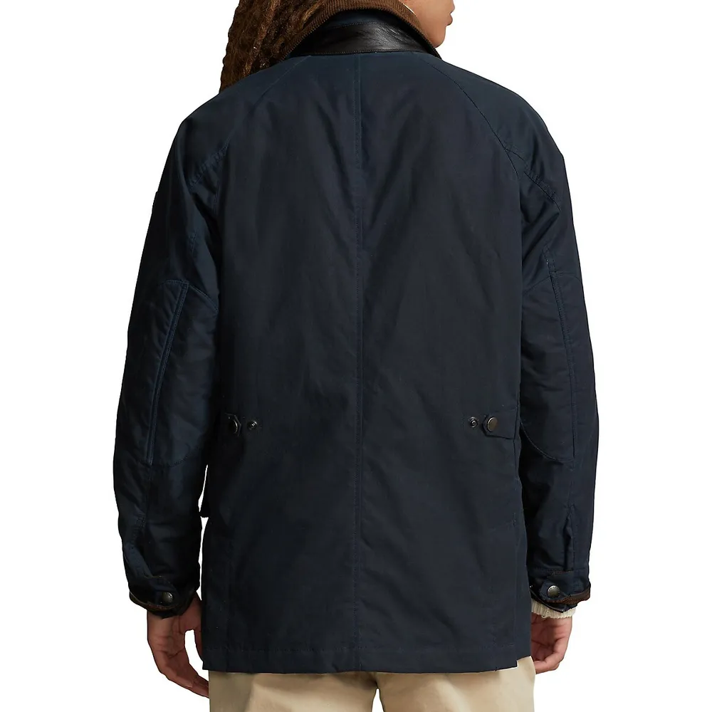 Unisex Oilcloth Car Coat