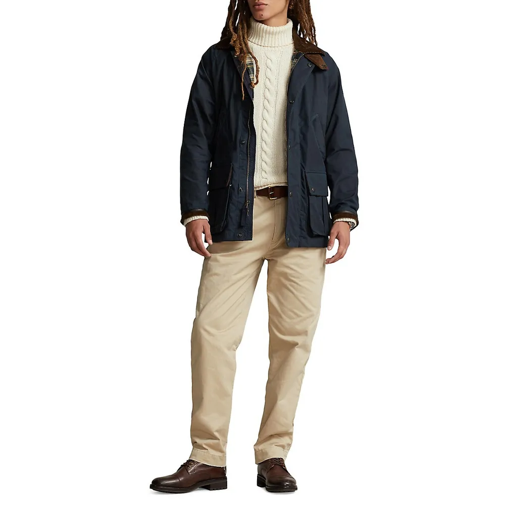 Unisex Oilcloth Car Coat