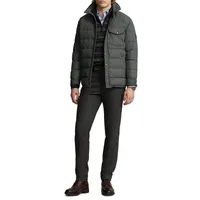Wool-Blend Down-Fill Quilted Jacket