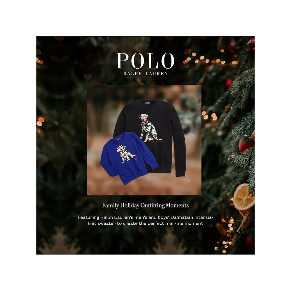 Dalmatian Intarsia-Knit Cashmere Sweater