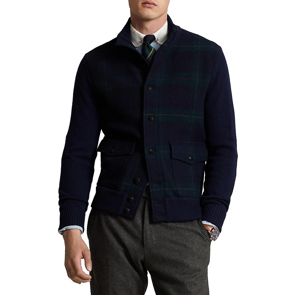 Polo Tartan Cardigan