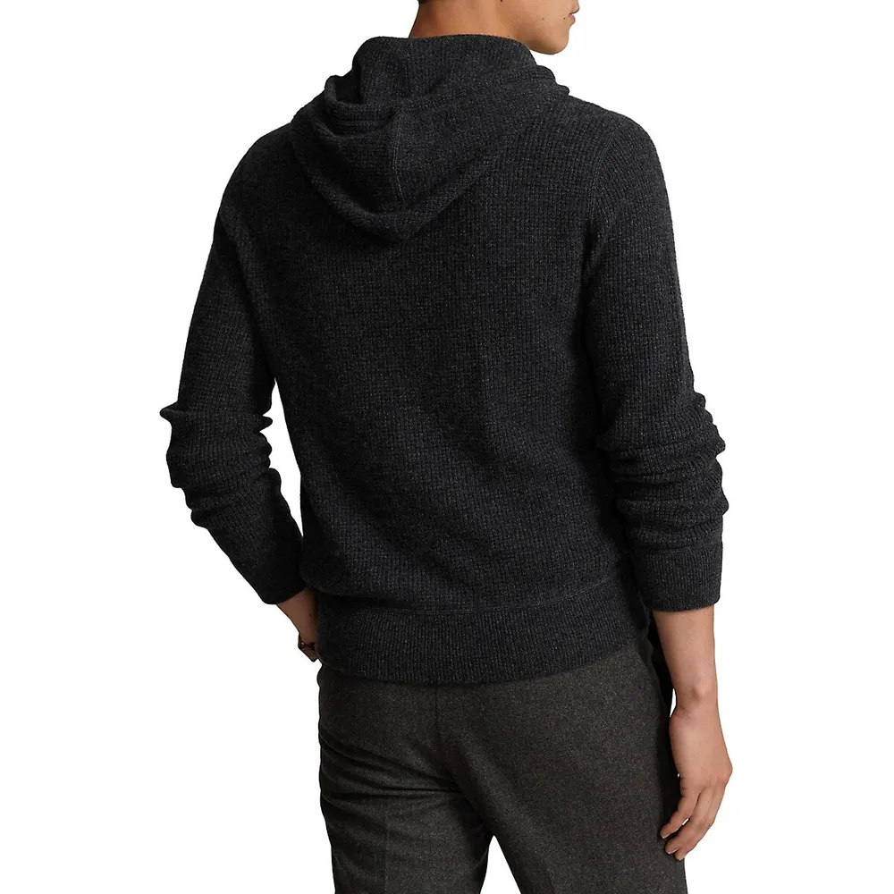 Washable Cashmere Hooded Sweater