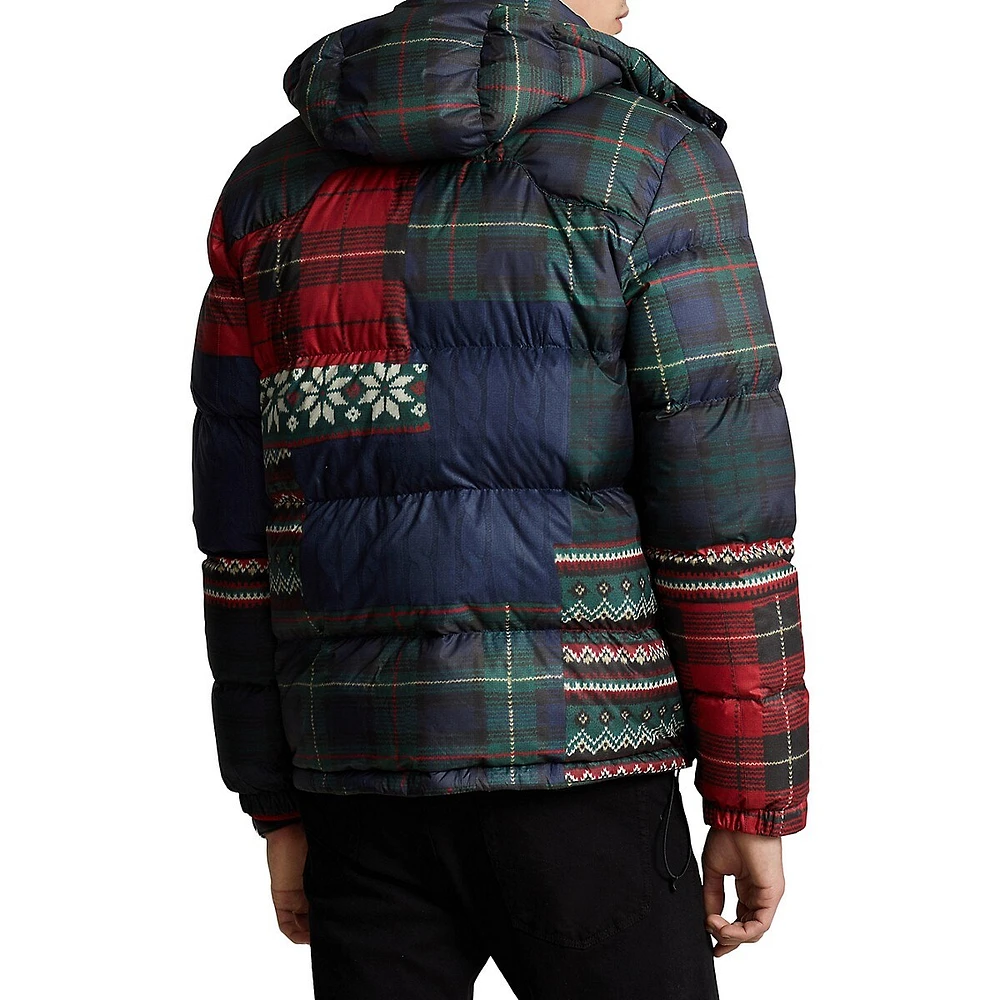 Printed Water-Repellent Down Jacket