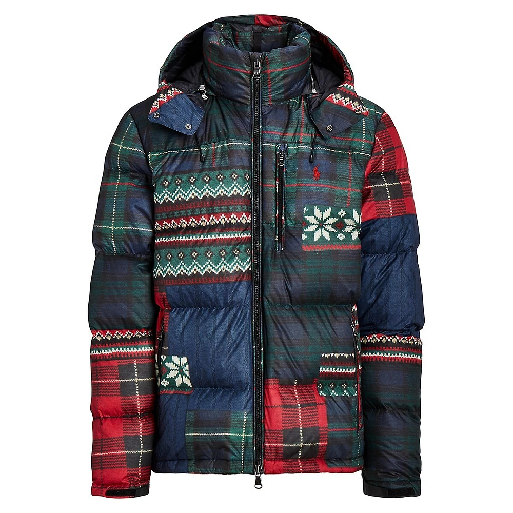Printed Water-Repellent Down Jacket