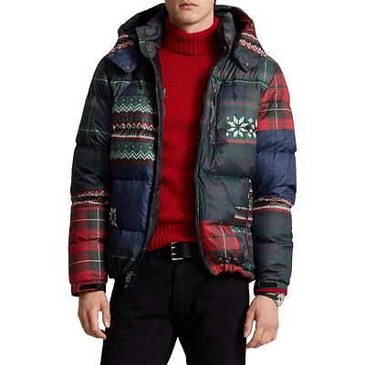Printed Water-Repellent Down Jacket