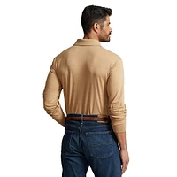 Big & Tall Soft Cotton Long-Sleeve Polo Shirt