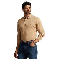 Big & Tall Soft Cotton Long-Sleeve Polo Shirt