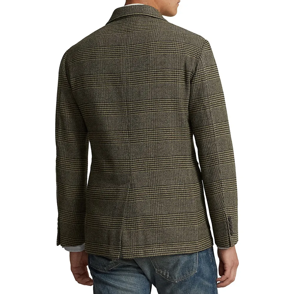 Modern-Fit Glen Plaid Twill Sportcoat